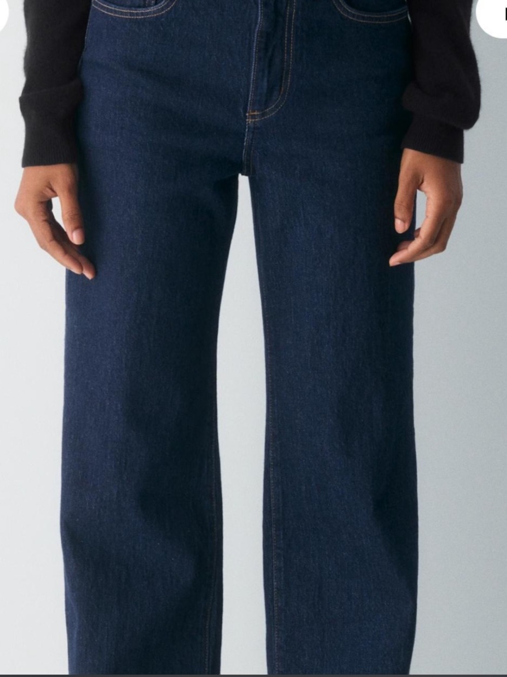 Aritzia Women’s Remy High Rise Straight-Leg Jeans in Dark Blue size 28